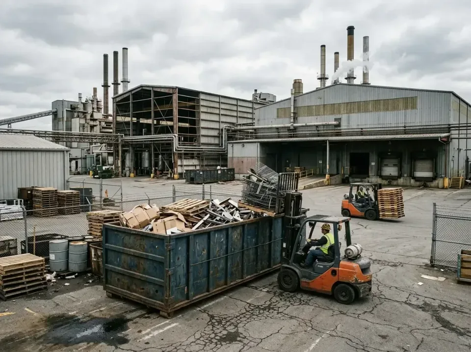 industrial-factory-scrap-conta-003 — frequently asked questions, Cheap Roll-off Dumpster Rentals in Delavan Lake, WI
